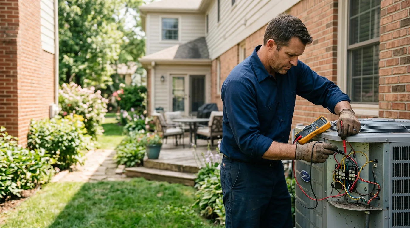 HVAC technician working near Concordia, KS